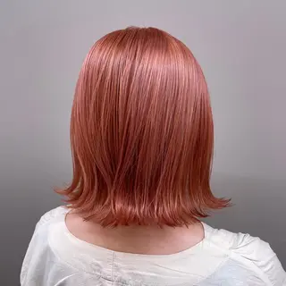 ショート カラー EMIL/上野駅近 /ブリーチ縮毛矯正のヘアスタイル