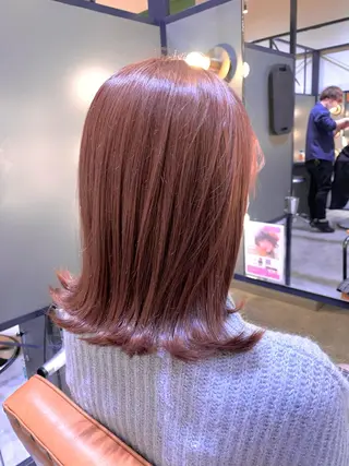 ミディアム 酸性ストレート/ブリ ーチなし/中村 匠のヘアスタイル