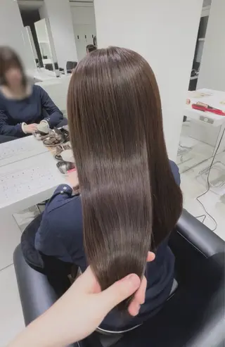 ロング カラー グレージュ/ベージュ /経堂/sana🌱のヘアスタイル