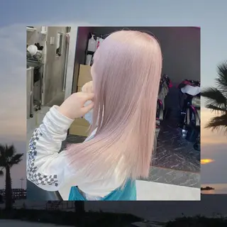 ロング カラー パーマ ヘアアレンジ メンズ キッズ ネイル マツエク・マツパ アイブロウ ハイトーンNo.1 👩🏼NaGiSaのヘアスタイル