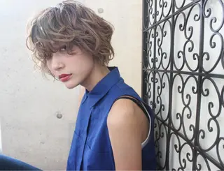 ショート カラー パーマ ooit所属・ooit 【オーイット】のヘアスタイル