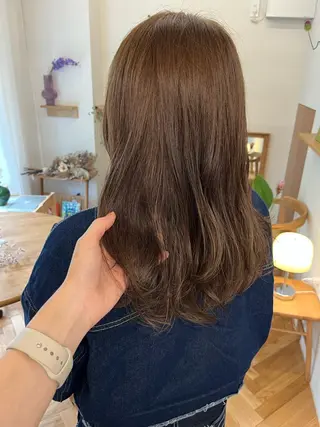 セミロング 西山 紗耶香🪽 透明感カラー/ボブのヘアスタイル