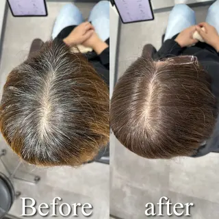 ロング カラー 髪質改善専門店 Adele 青山所属・白髪ぼかし/レイヤー 青山/ヒロキのヘアスタイル