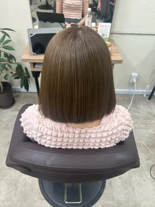 セミロング ANFINI所属・倖紫✨ONEカラー 髪質改善🫧のヘアスタイル