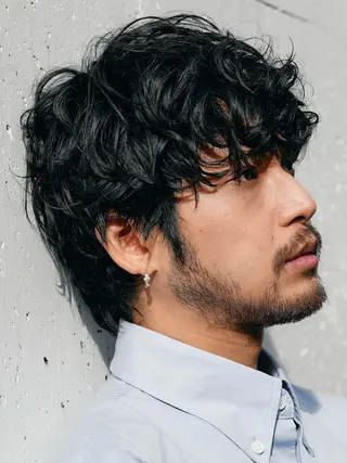 パーマ 原宿波巻きスパイラル パーマTOSHIのヘアスタイル