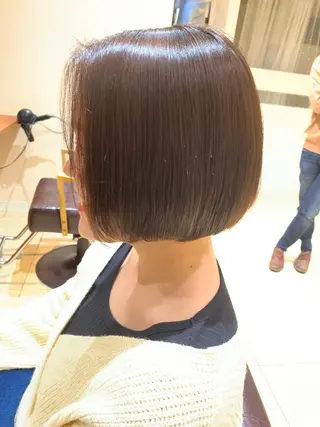 ショート 似合わせカラー/艶 髪質改善/ヨシザキのヘアスタイル