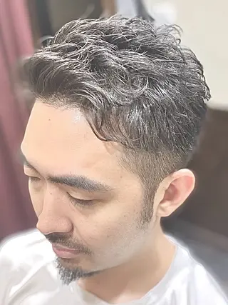 ショート パーマ メンズ 麻布山本所属・麻布 山本のヘアスタイル