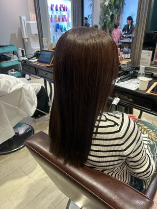 セミロング 暖色カラー｜艶髪｜ 🥨AIKA🥨のヘアスタイル