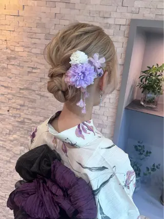 ミディアム ヘアアレンジ 本多 美羽のヘアスタイル
