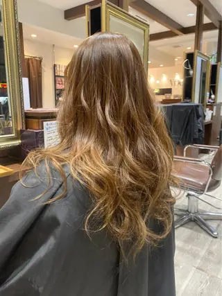 ロング カラー 🌿ストレート🌿 髪質改善☘️シュウヤのヘアスタイル