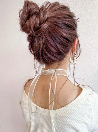 ロング ヘアアレンジ 藤井 貴美子のヘアスタイル