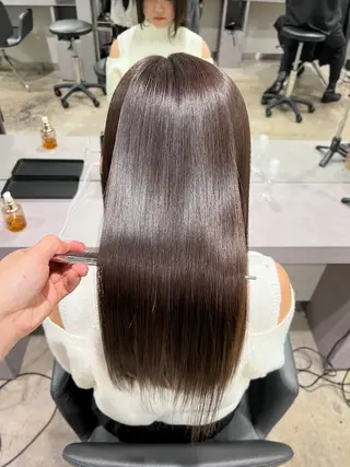 ミディアム 美髪×縮毛矯正 水上真由美😘のヘアスタイル