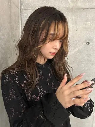 セミロング FERIA池田店 瀧本岬のヘアスタイル