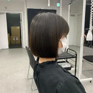 ショート カラー 💕コテ巻き風パーマ 💕KEIYA 💕のヘアスタイル
