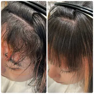 ミディアム パーマ 縮毛矯正の達人呉 大和のヘアスタイル