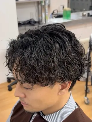 パーマ メンズ become men’s hair名駅店所属・【メンズ特化美容師】 大河内 名駅のヘアスタイル