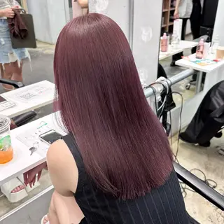 ロング カラー ヘアアレンジ メンズ 🎀暖色/ベージュ× ハイトーン💫りののヘアスタイル