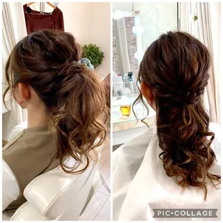 ロング ヘアアレンジ 小顔美肌&ヘアメイク 丸山紗來のエステ・リラクイメージ