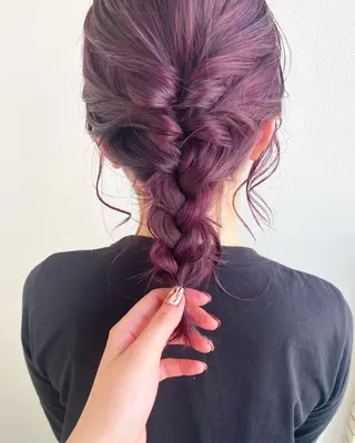 ミディアム カラー ヘアアレンジ GiseL アンリのヘアスタイル