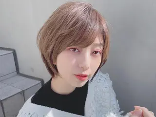 ミディアム カラー パーマ ヘアアレンジ 【公式】amble luxe池袋東口🩷のヘアスタイル