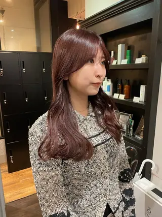 ロング 橘　愛佳/暖色系 カラー/ピンク/のヘアスタイル