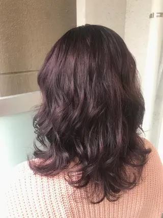 ミディアム カラー オーストヘアー ミコ所属・岩谷/ブリーチ 🫧透明感カラーのヘアスタイル