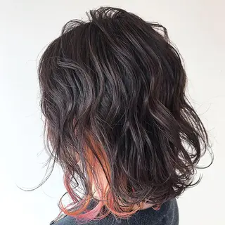 ミディアム カラー Lien 深井店のヘアスタイル