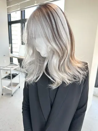 セミロング 井上 一平のヘアスタイル