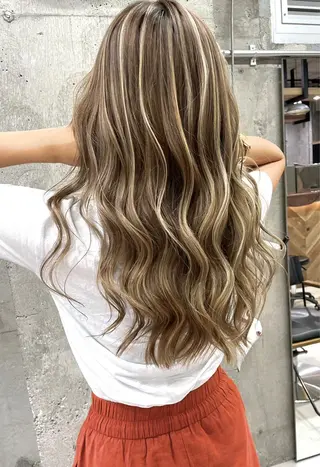 ロング カラー SALOWIN  原宿ash所属・タナカ タクヤのヘアスタイル