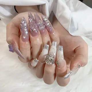 ネイル 🎀nana🫧 ワンホンネイル🎀のネイルデザイン