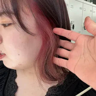 ミディアム カラー ダブルカラー 韓国ヘアKYONのヘアスタイル