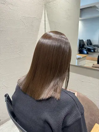 ミディアム カラー kiitos所属・透明感・脱赤味カラー ▫️雪野花のヘアスタイル