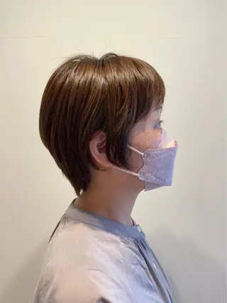 ショート カラー 🌈カノエ矢原店 レッスンモデル募集中のヘアスタイル