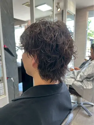 パーマ メンズ 透明感カラー🪄🫧 /赤阪 隼🐧のヘアスタイル