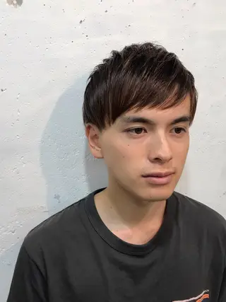 ショート メンズ 木村陸弥 似合わせ 透明感カラー🌿のヘアスタイル