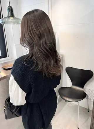 セミロング カラー 樫原裕二/レイヤー カット/透明感カラーのヘアスタイル