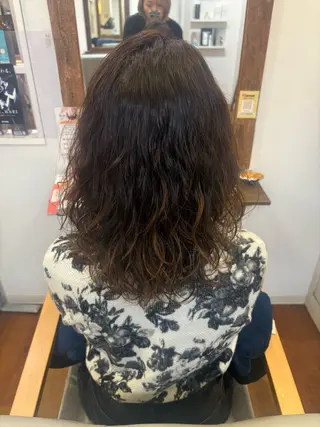 ミディアム パーマ 宮越 えこのヘアスタイル