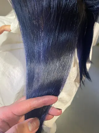 セミロング カラー 艶髪カラー&ウルフ フルカワ ヒロズミのヘアスタイル