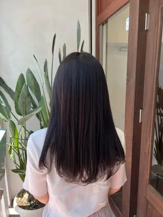 ロング カラー ブリーチカラー🦖 岡部木乃夏のヘアスタイル