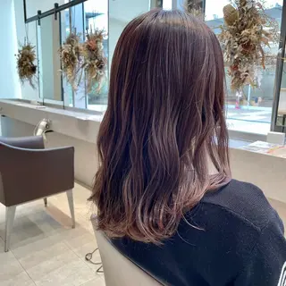セミロング 透明感カラー♡ Mahoのヘアスタイル
