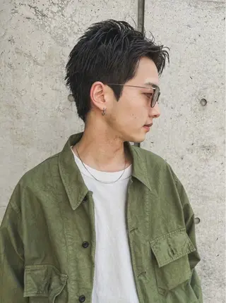 ショート 山浦司颯‪/ カラー/レイヤーのヘアスタイル