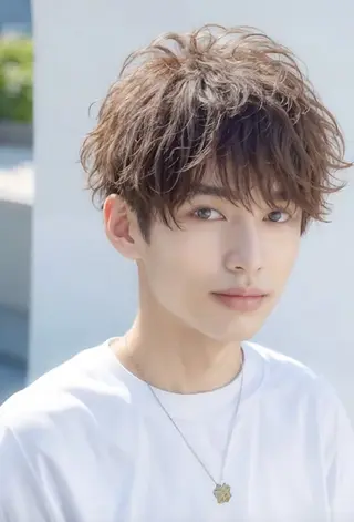 ショート 銀座No.1🏆✨ メンズパーマ特化のヘアスタイル