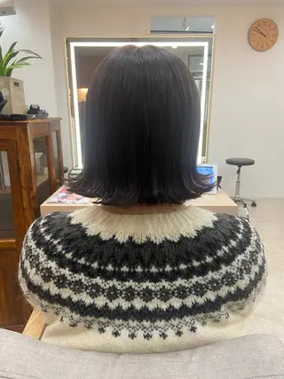 ミディアム 平野 利希菜のヘアスタイル