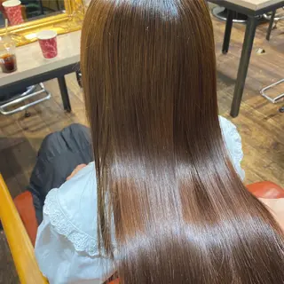 ロング カラー パーマ ヘアアレンジ メンズ キッズ ネイル マツエク・マツパ 暖色系/透明感 治野心のヘアスタイル