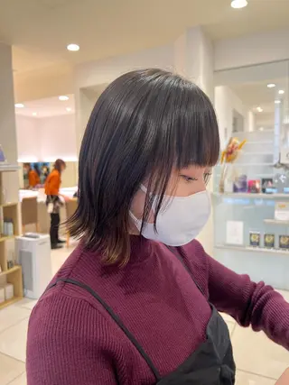 ミディアム ぷつっとボブ/ 似合わせ🥀原ちひろのヘアスタイル