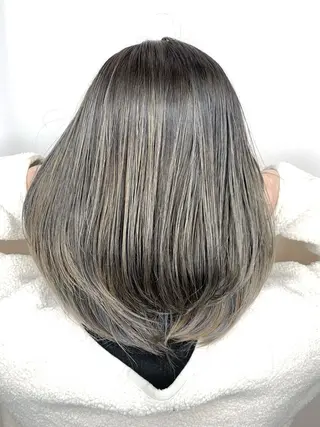 ミディアム カラー パーマ ヘアアレンジ メンズ キッズ ネイル マツエク・マツパ 髪質改善 艶髪🔵ﾌｾﾅｵﾔのヘアスタイル