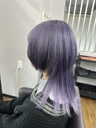 ロング 奥本 侑 ハイトーン、髪質改善のヘアスタイル