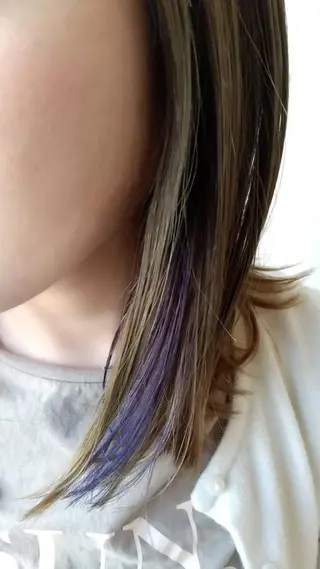 カラー ミディアム hair works raptureのヘアスタイル