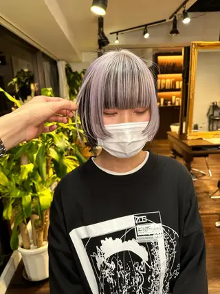 ショート カラー ワンホンヘア ケラチン/Kaitoのヘアスタイル