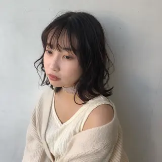 ミディアム カラー sanae /透明感カラーのヘアスタイル